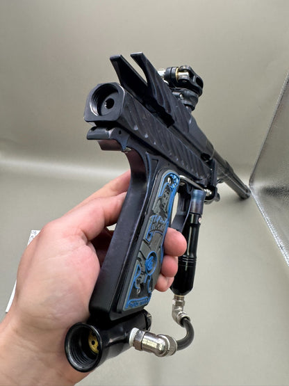 OB Paintball Mid Block Autococker - Blue/Black - Paintball Marker Fully Working