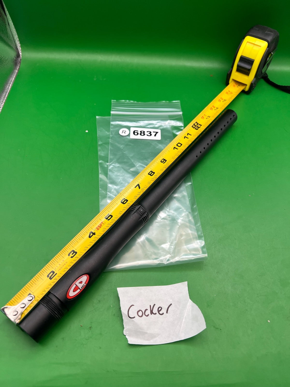CP Custom Products Autococker Barrel 14in Black - used paintball barrel - black