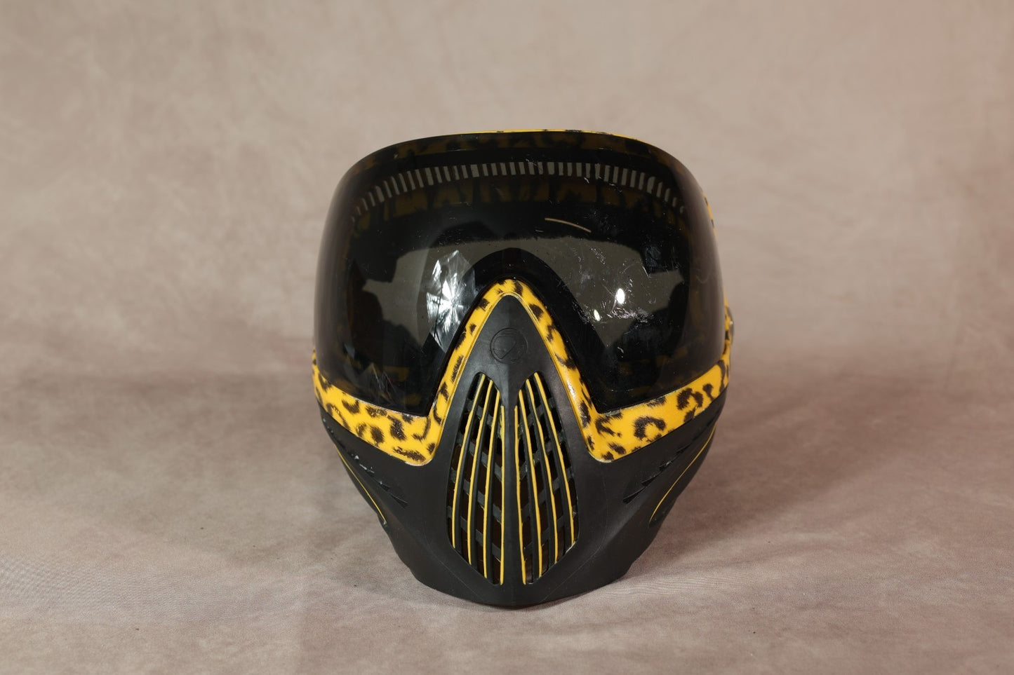 Dye i4 Paintball Mask Cheetah Leopard Print Yellow Black With Storage Bag