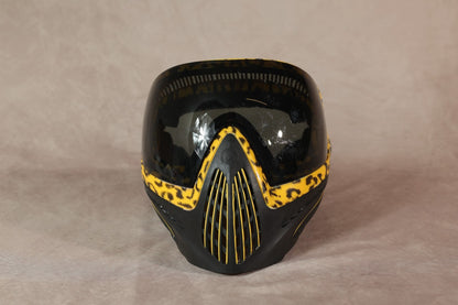 Dye i4 Paintball Mask Cheetah Leopard Print Yellow Black With Storage Bag