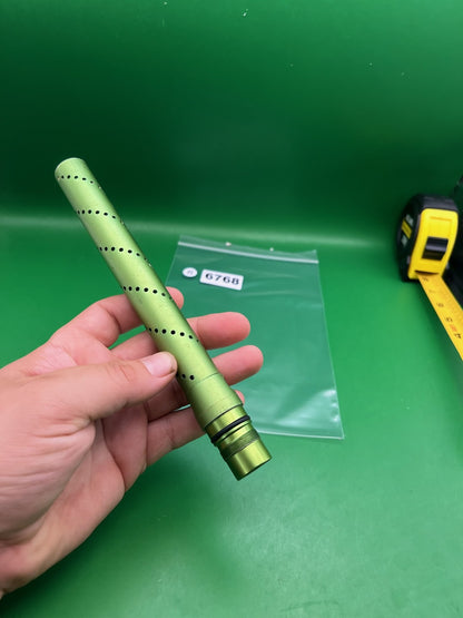Dust Green Freak Tip - used paintball barrel tip - dust green