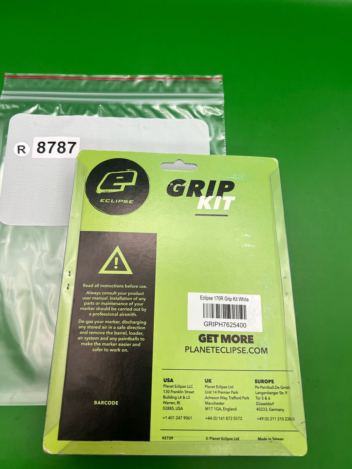 Planet Eclipse Gtek 170R Rubber Grip Kit Black NOS GRIPH7625400