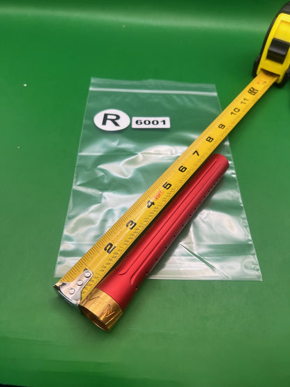HK Army LAZR Barrel Tip 8" Red Gold - used paintball barrel tip - red/gold