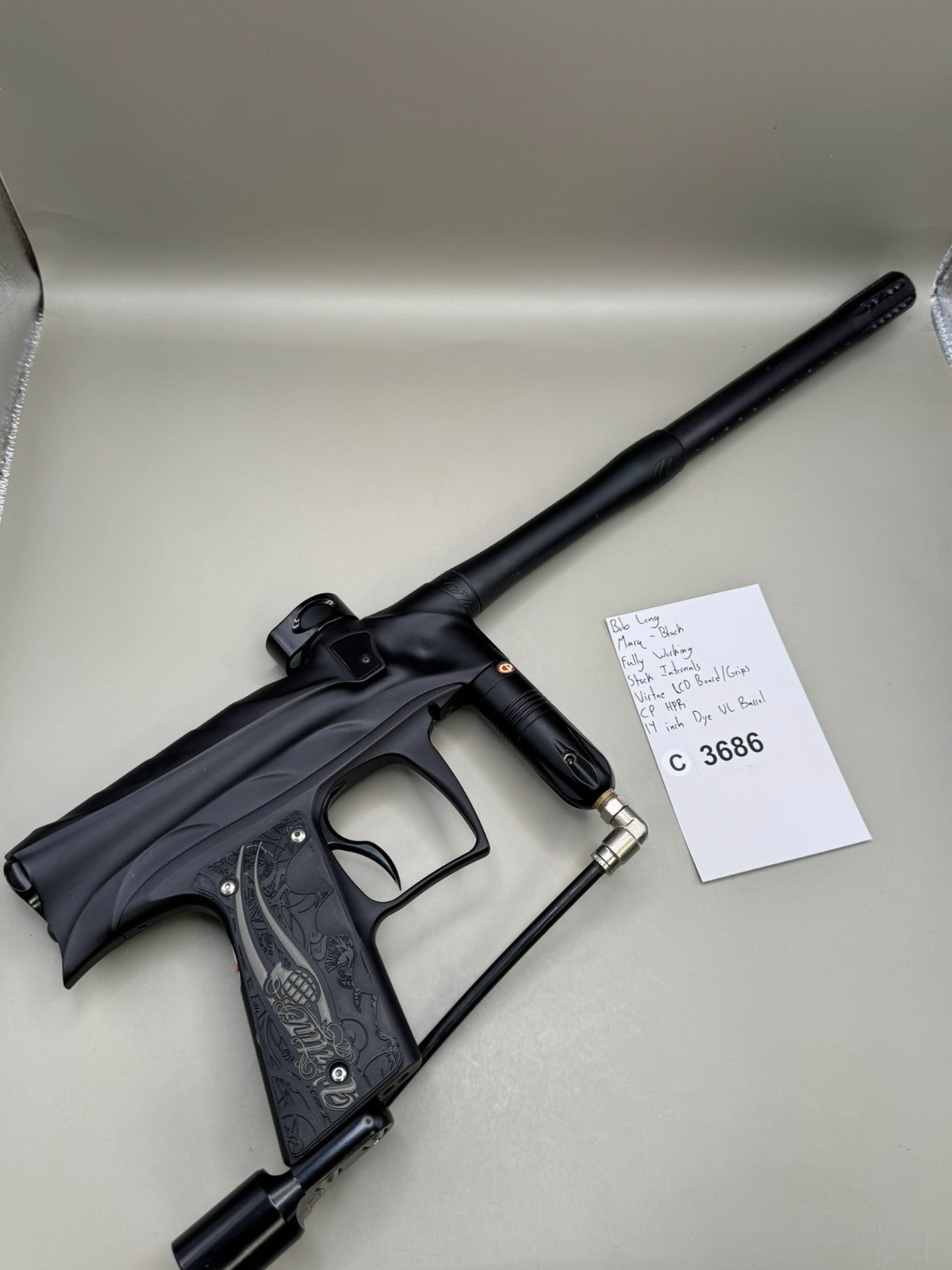 Bob Long Marq - Black - Paintball Marker Fully Working