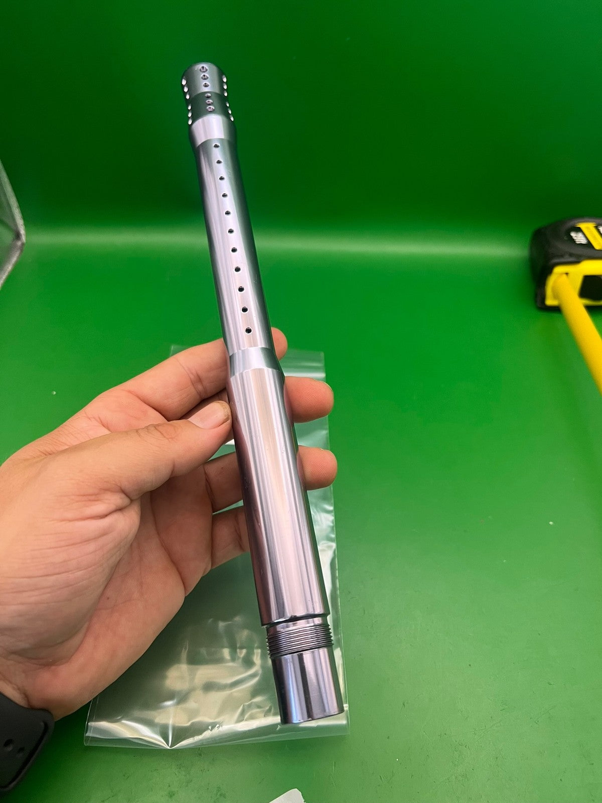 Dye Xcel 12" Barrel Autococker Thread .687 Bore AC Silver Aluminum