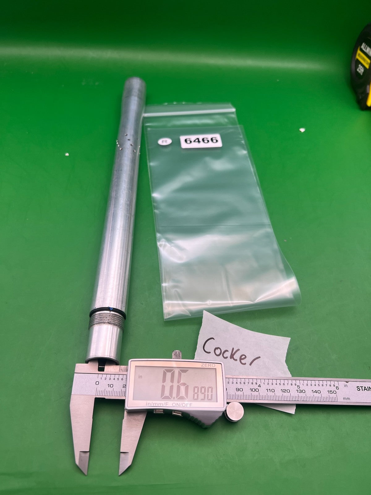 AKALMP Autococker Cocker Barrel Silver 12in .689 Bore - used paintball barrel - silver
