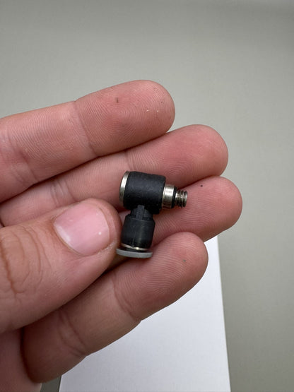 Smart Parts Ion Elbow Fittings Black Silver (Lot of 2)