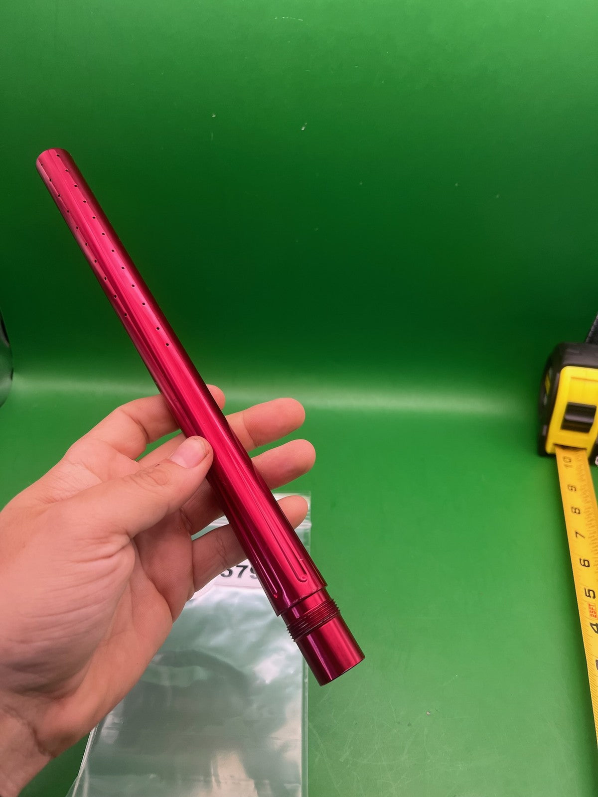 Stock Autococker 14" .690 Red - used paintball barrel - red anno