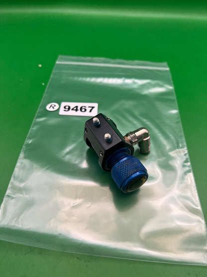 WGP On/Off Cage ASA Blue Black with 90-Degree Elbow Fitting Autococker