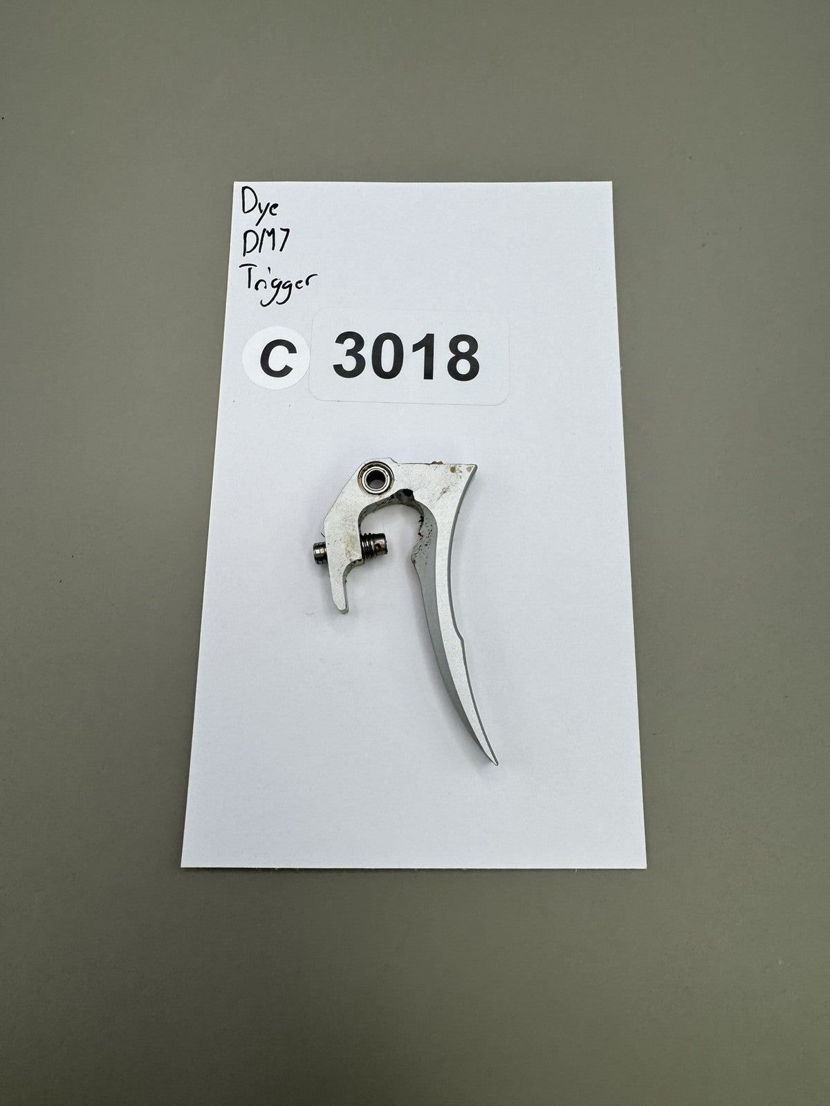 Dye DM7 Paintball Trigger Silver Aluminum