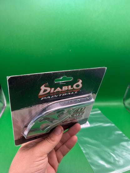 Diablo Paintball 3-D Flame Drop Forward Chrome