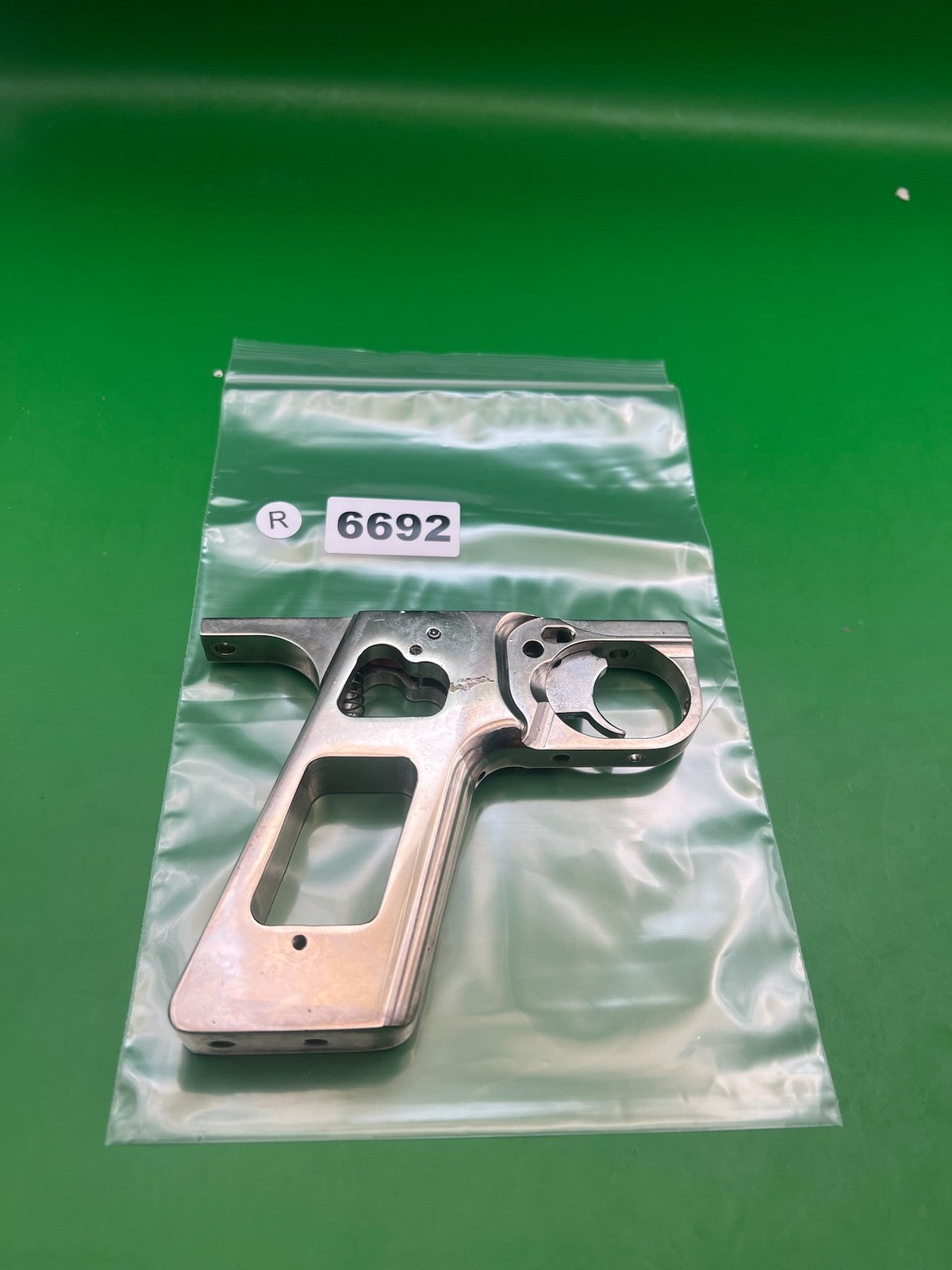 Autococker Slider Frame - used paintball grip frame - raw aluminum / unfinished