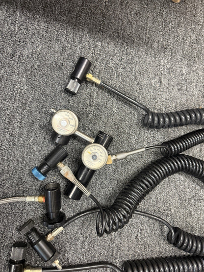 Lot Of Remote Lines And Regulators For Paintball Markers