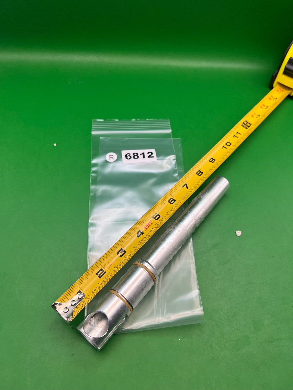 Shorty Automag Paintball Barrel Back Silver .688 Bore 8 Inch - used paintball barrel back - silver