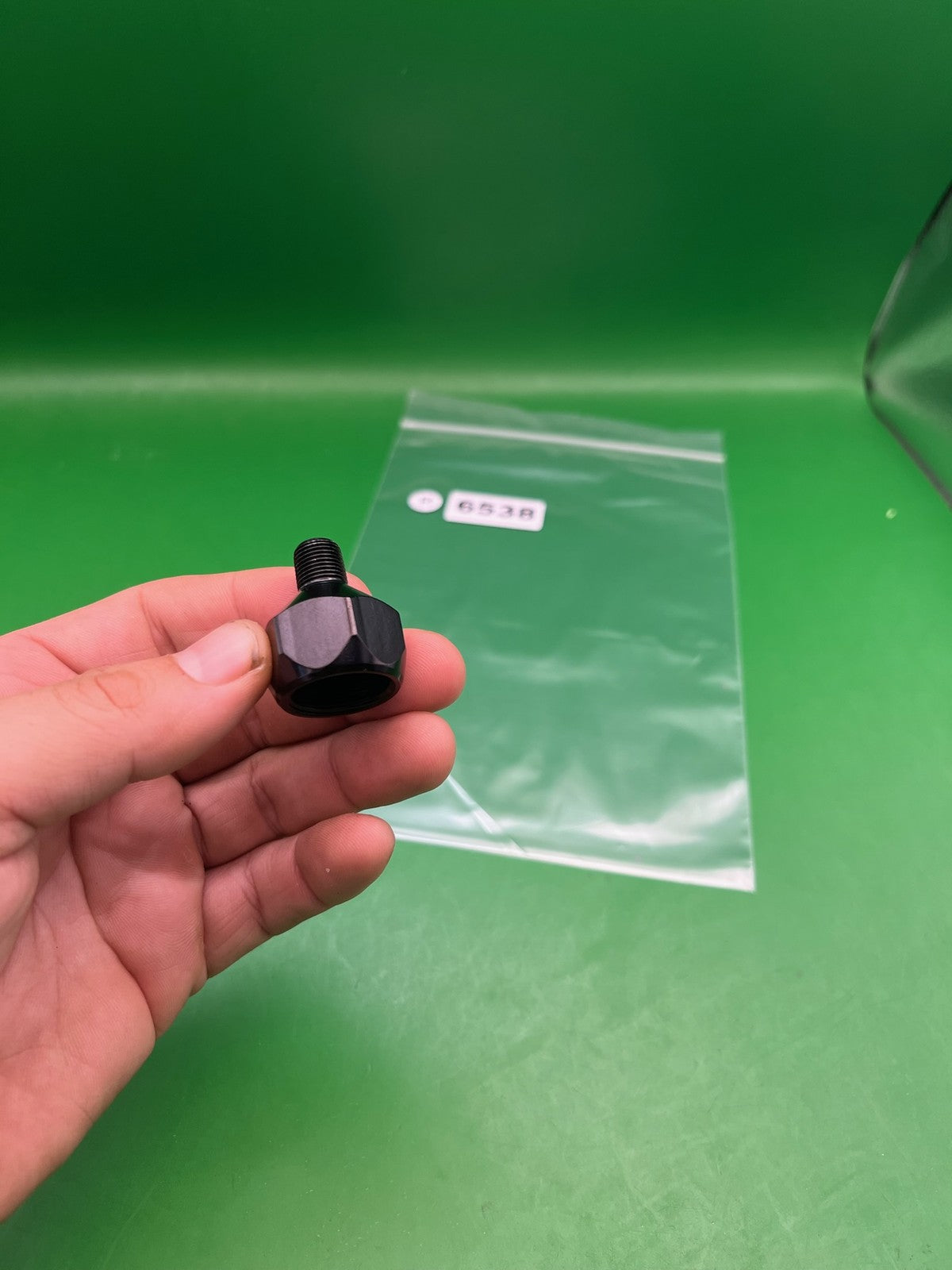 Paintball CO2 HPA Tank Adapter 3/8 NPT Male to Female Black