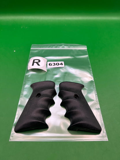 Single Hole Automag Grips - used paintball grip panels - black