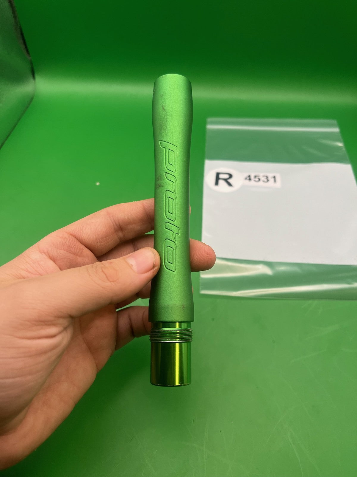 Dye Proto UL Barrel Back Green 686 Bore Autococker AC Thread 8in