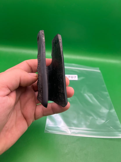 45* Grooved Autococker Grips - used paintball grip panel - black