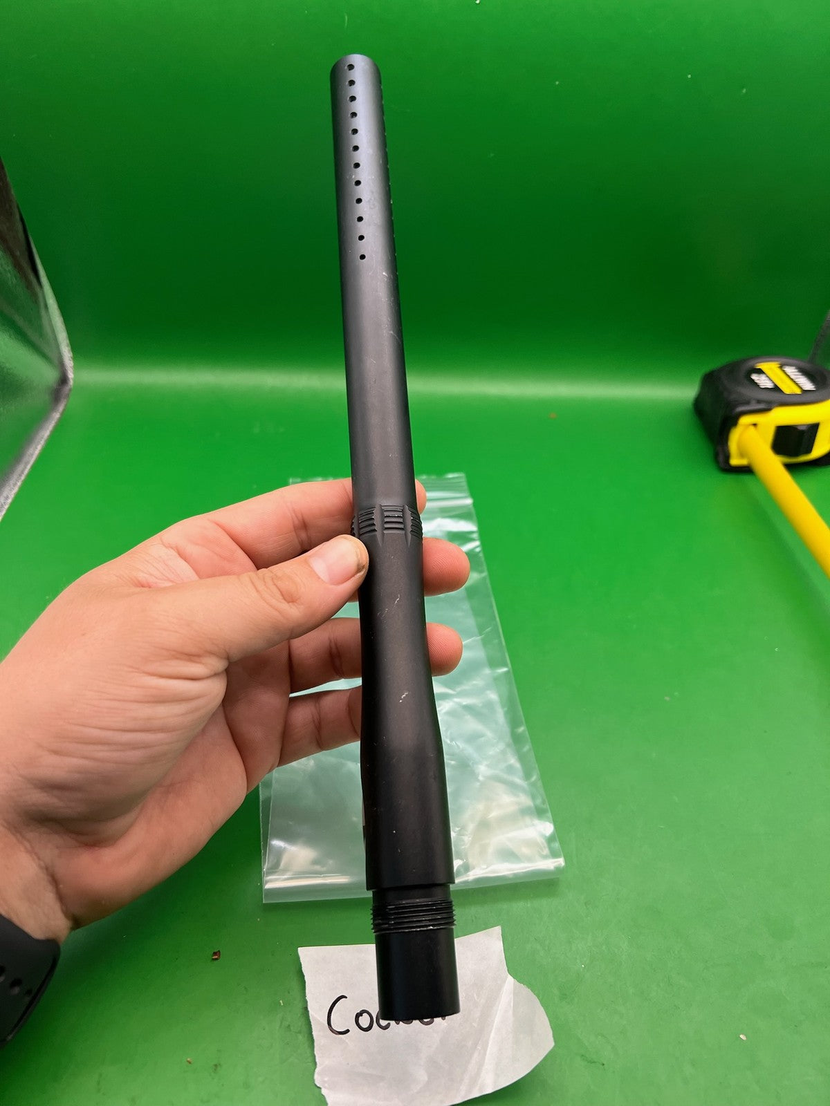 CP Custom Products Autococker Barrel 14in Black - used paintball barrel - black