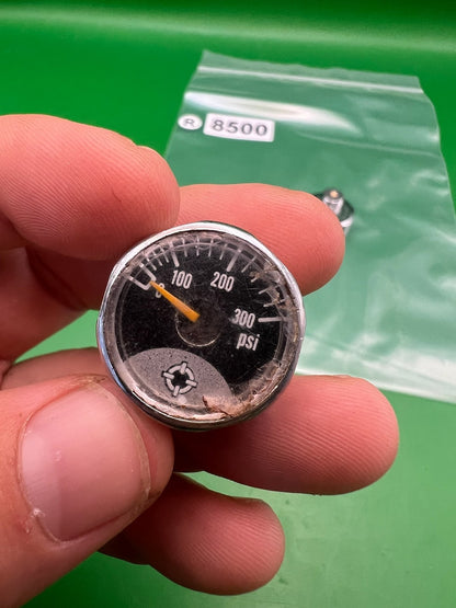 Smart Parts 0-300 PSI Mini Pressure Gauge Chrome ION  x2