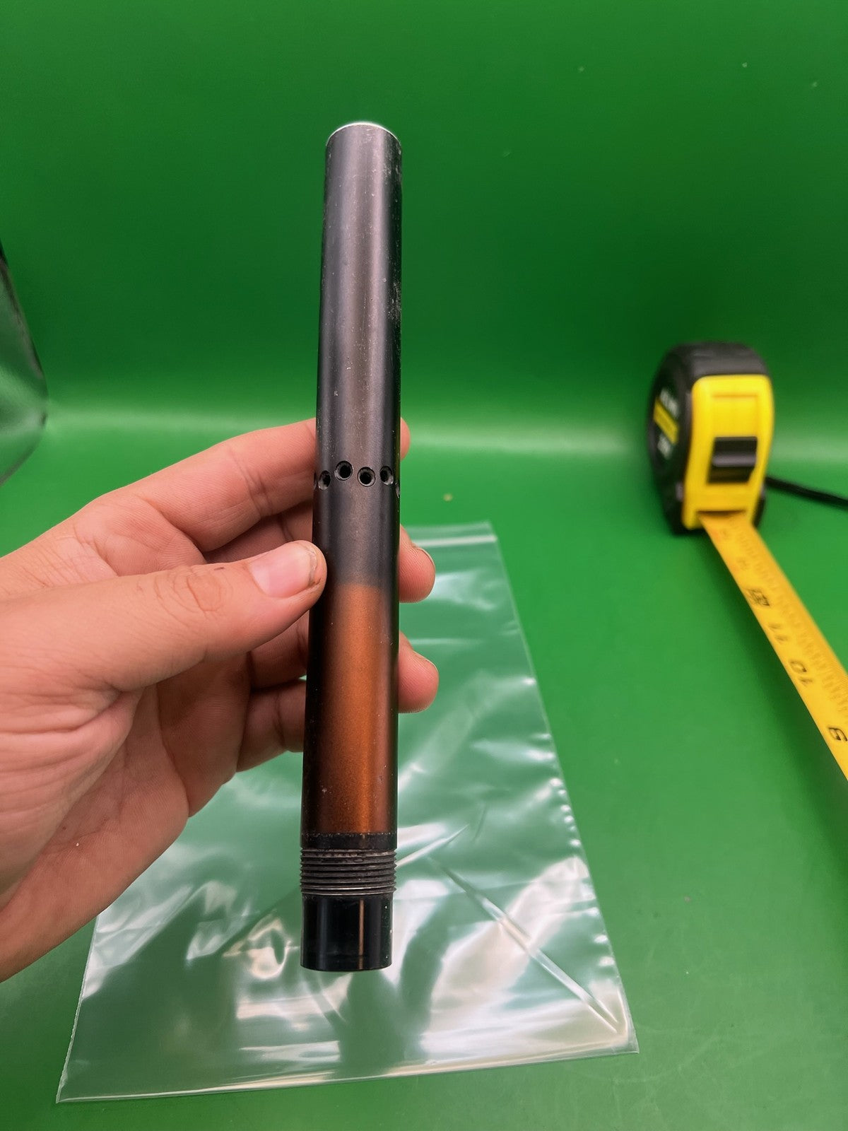 Stock A-5 Barrel - used paintball barrel - black/bronze fade