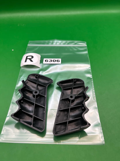 Single Hole Automag Grips - used paintball grip panels - black