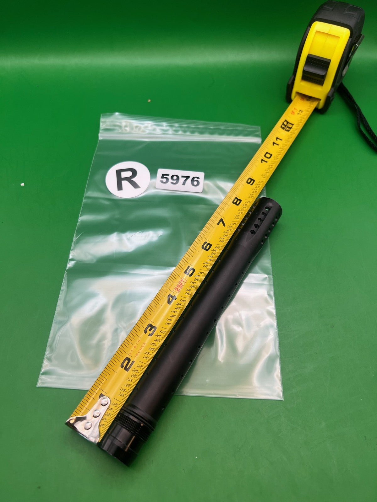 Black Dye UL 14 Inch Tip - used paintball barrel tip - black