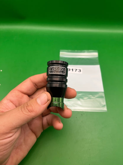 Java Paintball Gear Spyder  Aluminum Feedneck Black Green Clamping Feed Adapter