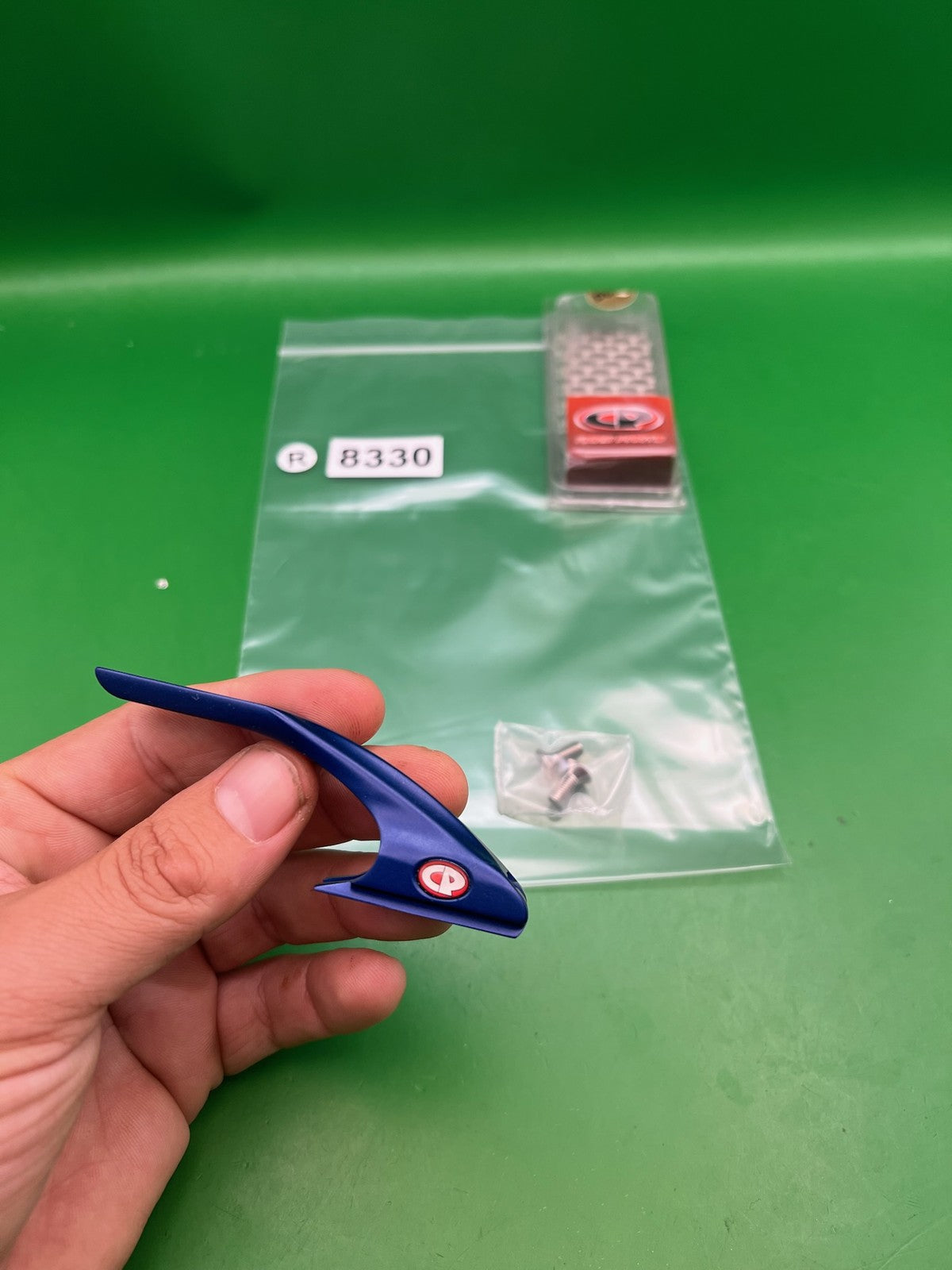 Custom Products CP ASA Rail Drop Forward Blue Anodized w/ Grip Tape