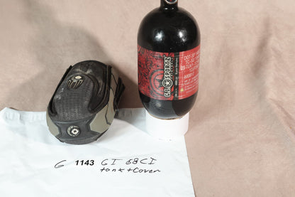 GI Sportz 68ci 4500psi Paintball HPA Carbon Fiber Tank With Tank Cover