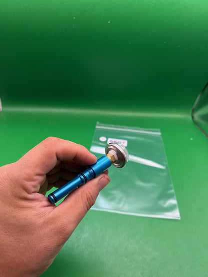 Macdev Pressure Tester - used paintball pressure tester - blue/silver
