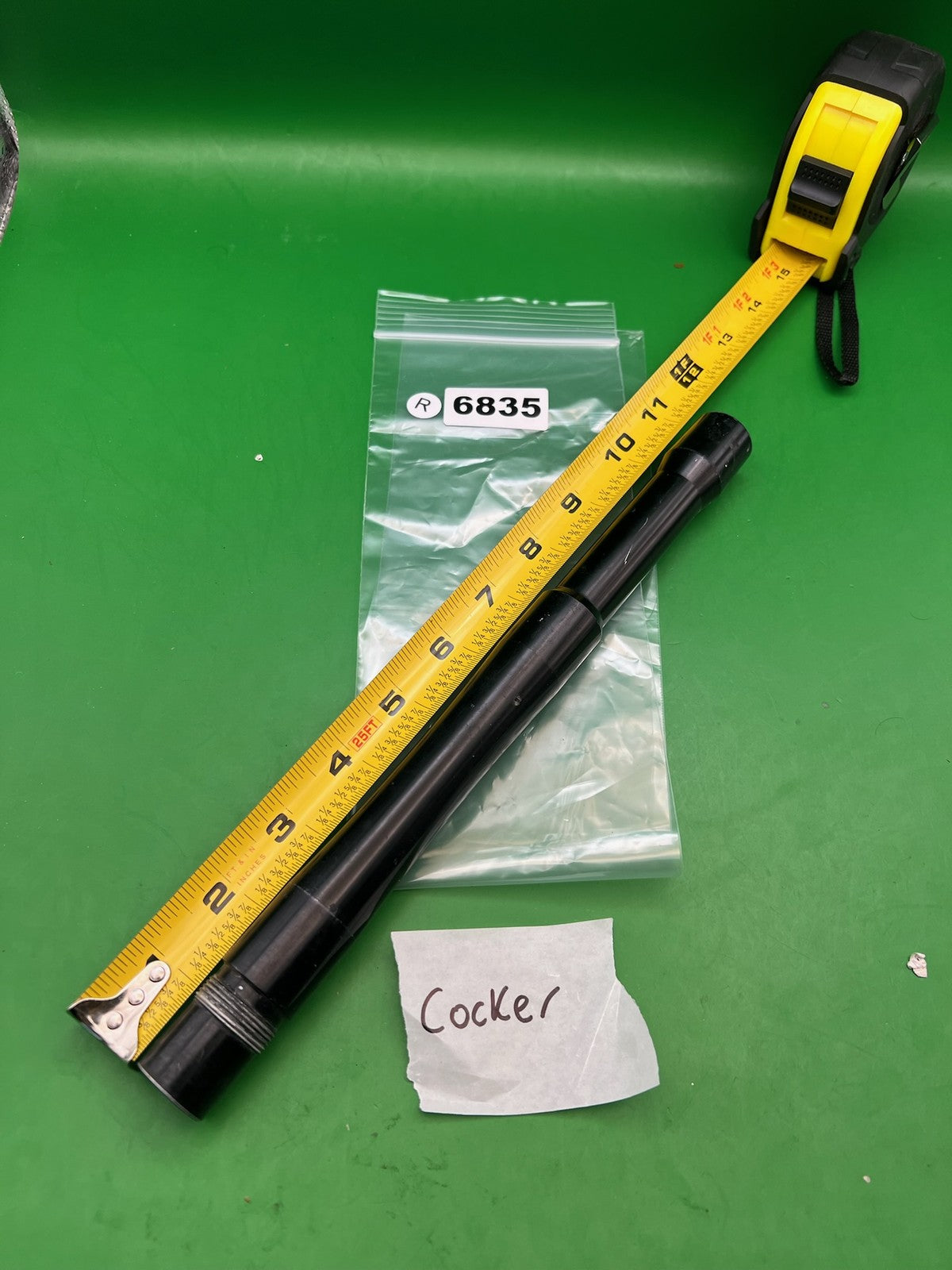 Autococker Barrel Black 12in .687 Bore Stock