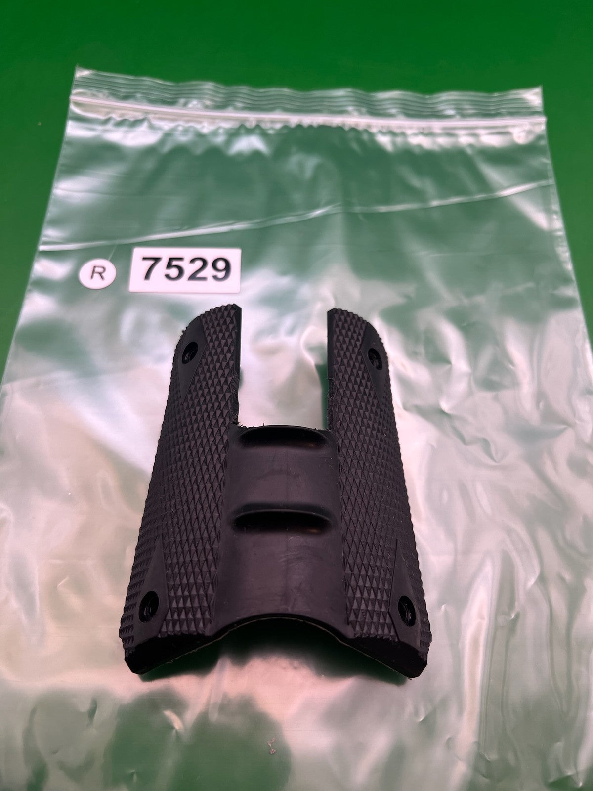 Smart Parts 1911 45 Style Grip Panels Black Checkered Rubber Paintball Grips