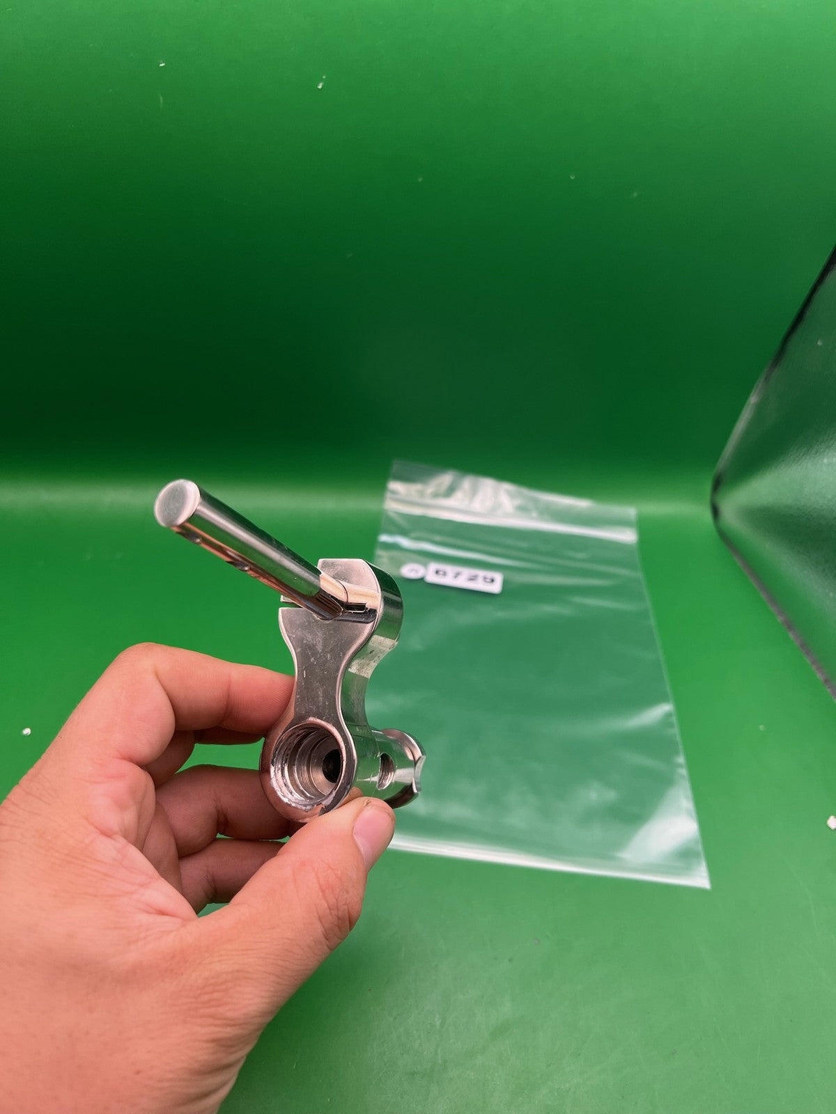 Drop Forward with On off ASA - used paintball drop forward with on/off asa - silver