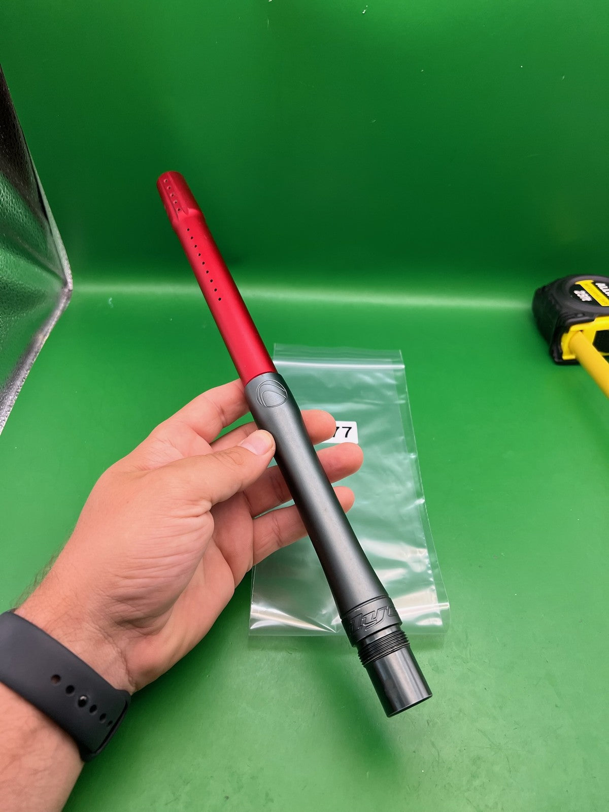 Dye Ultralite (UL) Paintball Barrel 14" 0.686 AC Thread - Grey/Red