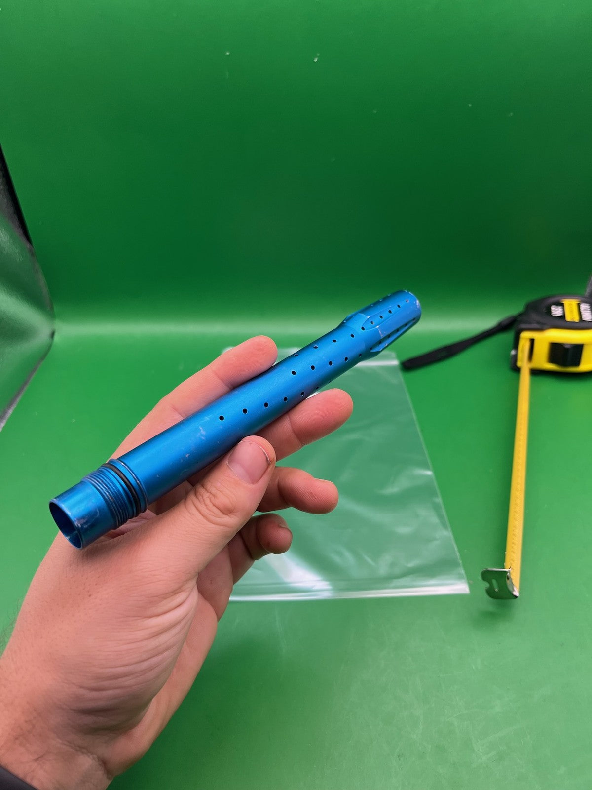 Blue Freak Tip - used paintball barrel tip - blue anno