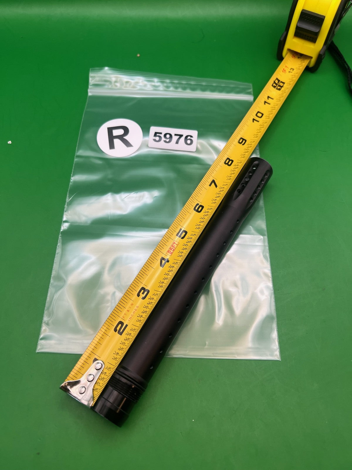 Black Dye UL 14 Inch Tip - used paintball barrel tip - black