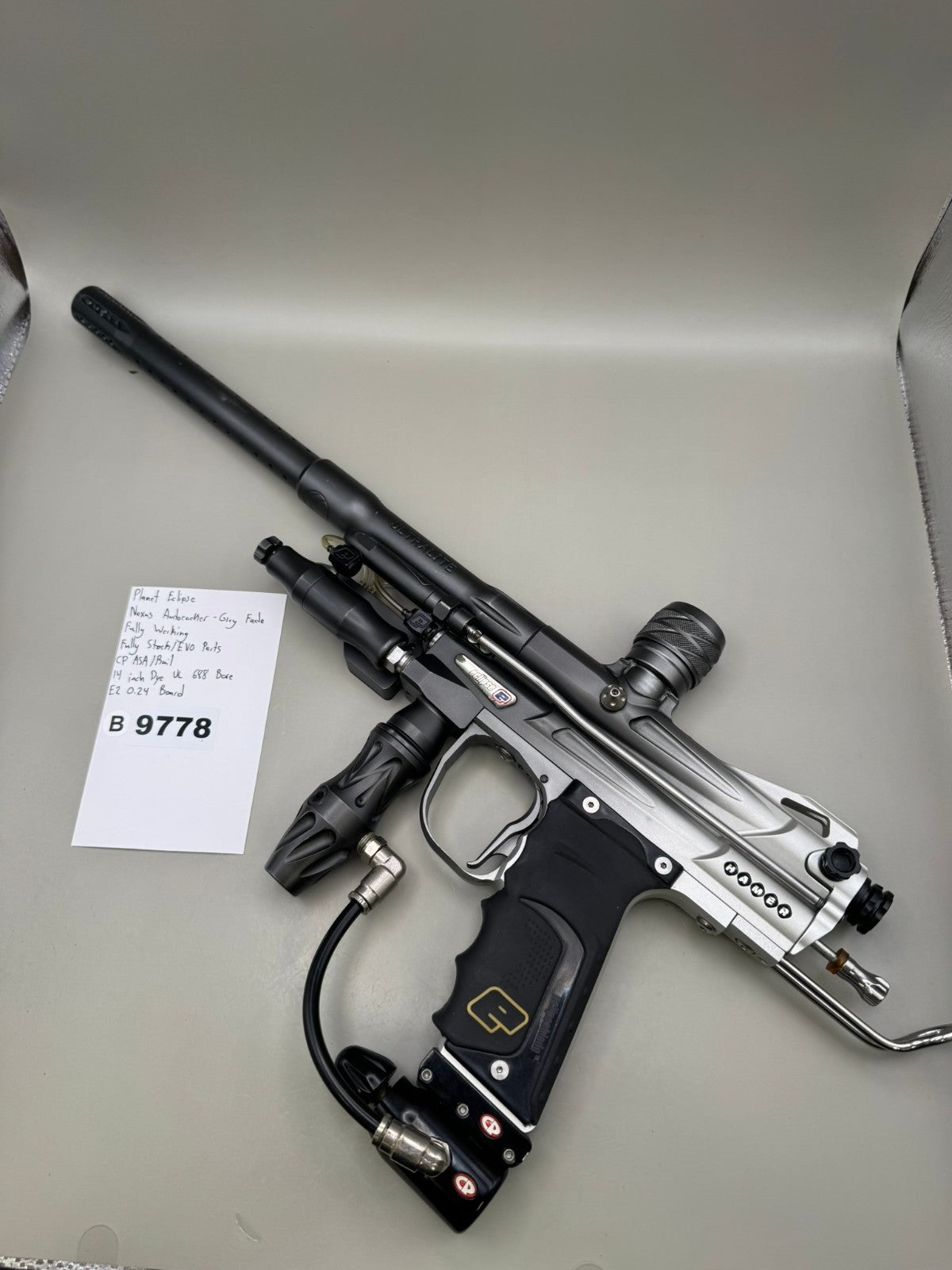 Planet Eclipse Nexus Autococker - Grey Fade - Paintball Marker Fully Working