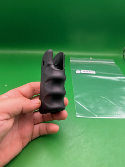 45* Grooved Autococker Grips - used paintball grip panels - black