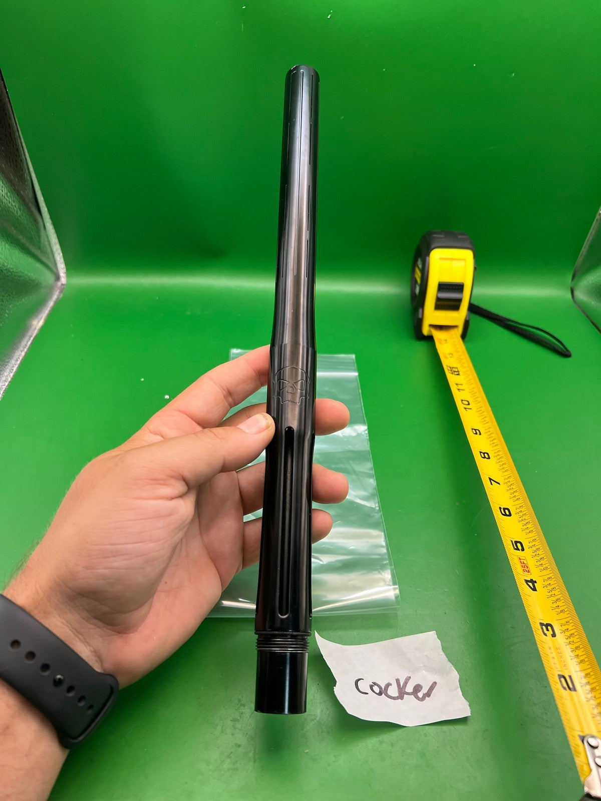 Infamous Silencio OG-1 One Piece Insert Barrel 14" Autococker Cocker Gloss Black