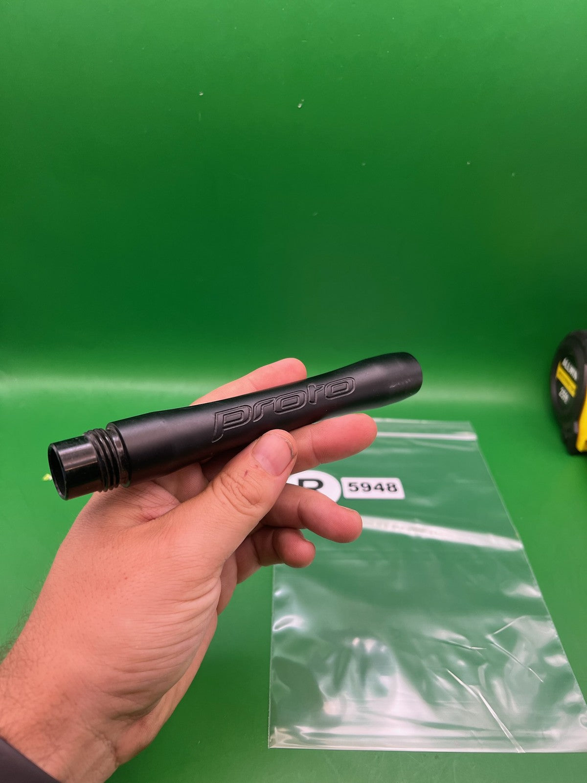ION NXT Proto Barrel Back - used paintball barrel back - black