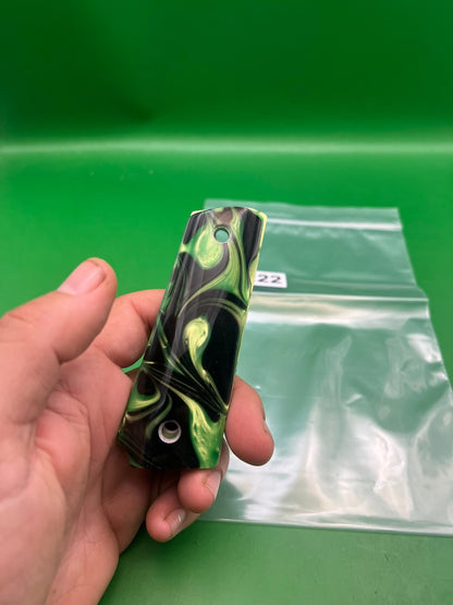 Vintage PB 1911/45 Style Grips- Green Cameo