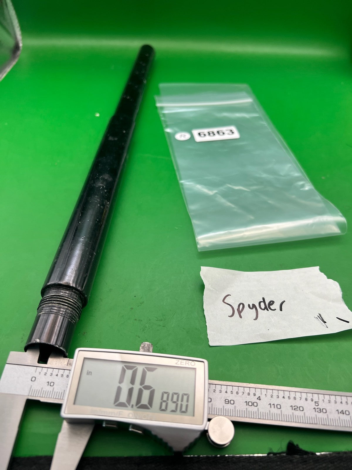 Spyder Paintball 16" Ported Barrel Black .689 Bore Smart Parts