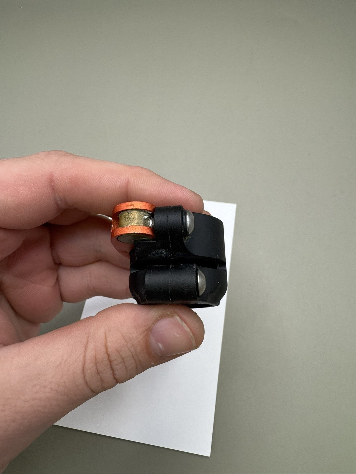 Empire AXE/Mini Feedneck Black Orange Clamping Paintball Part