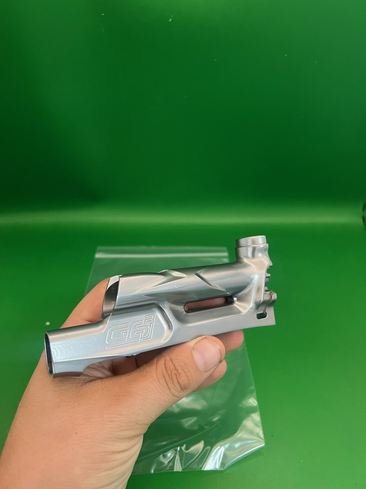 Bob Long G6R Back Body Half Silver Aluminum Paintball Marker