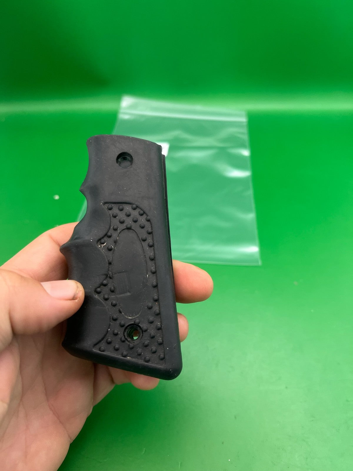 Vintage PB  Style Rubber Grip Panels Black Sticky Finger Grooves