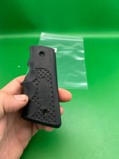 Vintage PB  Style Rubber Grip Panels Black Sticky Finger Grooves