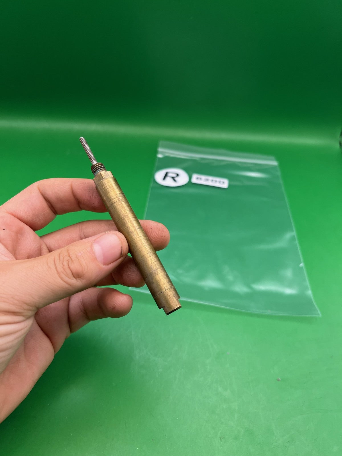 Brass Autococker Ram - used paintball ram - brass