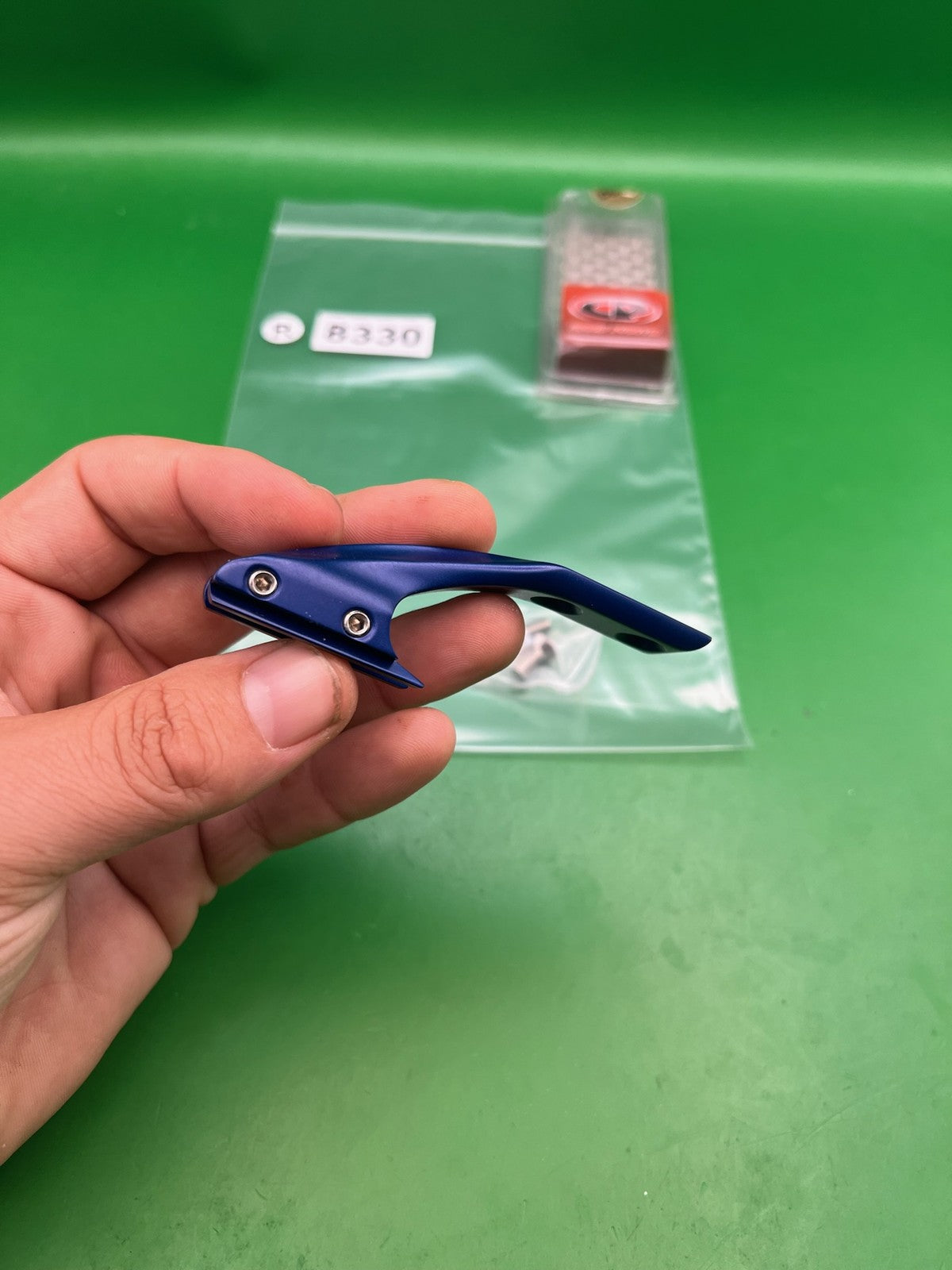 Custom Products CP ASA Rail Drop Forward Blue Anodized w/ Grip Tape