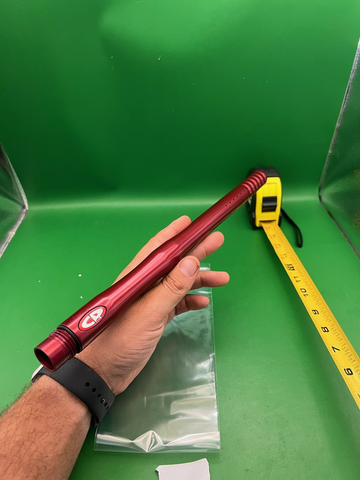 CP Custom Products 14in Paintball Barrel 689 Bore Ion Thread Red Anodized